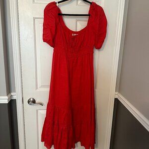 Ever New Josephine Tiered Midi Dress Size 6